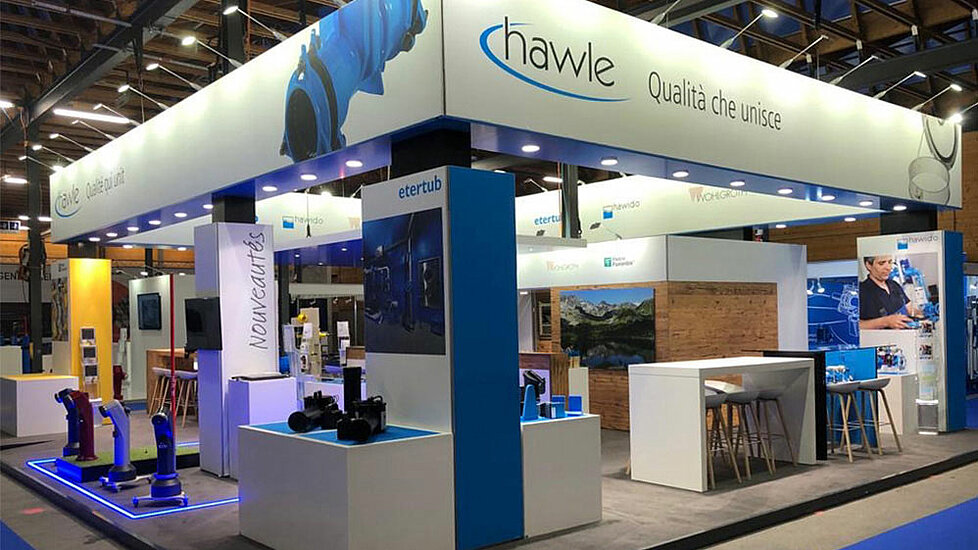 Hawle Stand an der Messe Aqua pro in Bulle